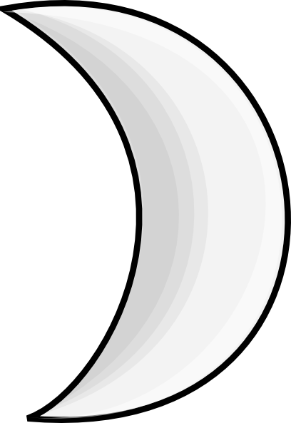 free vector Moon Crescent clip art