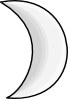 free vector Moon Crescent clip art