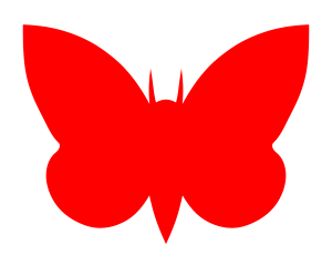 free vector Moth Red clip art