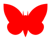 free vector Moth Red clip art