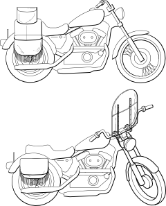 free vector Motorcycle Windshield clip art