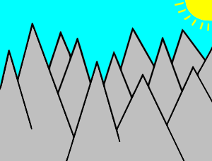 free vector Mountains clip art