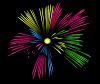 free vector Mulit Colour Fireworks clip art