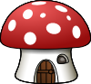 free vector Mushroom House clip art