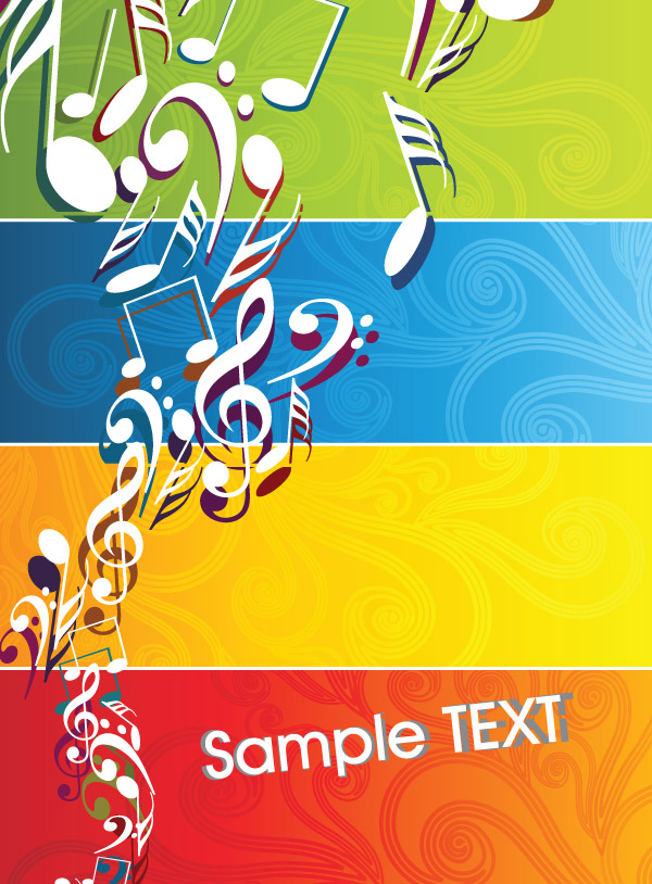 free vector Music theme vector