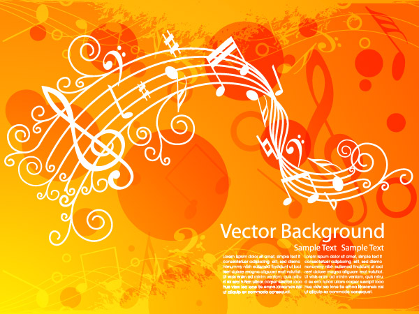 free vector Music theme vector