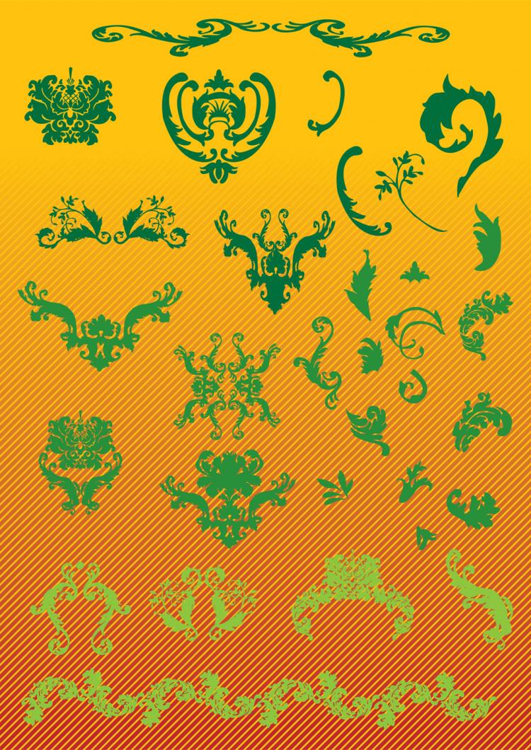 free vector Nature Scroll Graphics