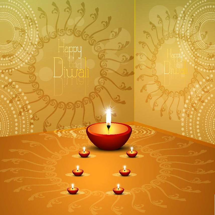 free vector New year candle 03 vector