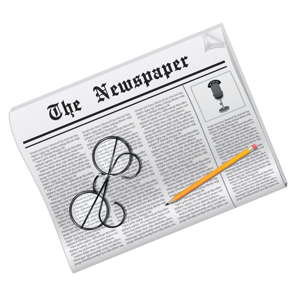 newspaper vector free download