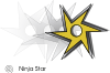free vector Ninjastar clip art