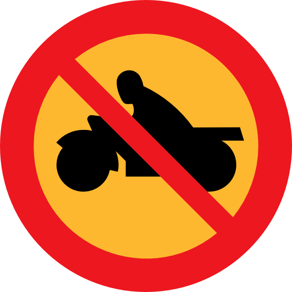 free vector No Motorbikes clip art