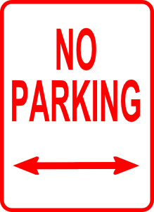 free vector No Parking Sign clip art