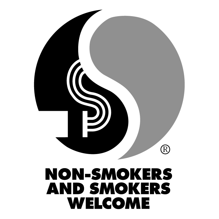 free vector Non smokers and smokers welcome