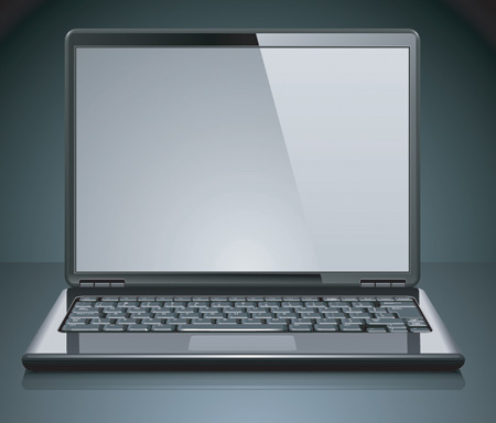 free vector Notebook computers and lcd monitors vector
