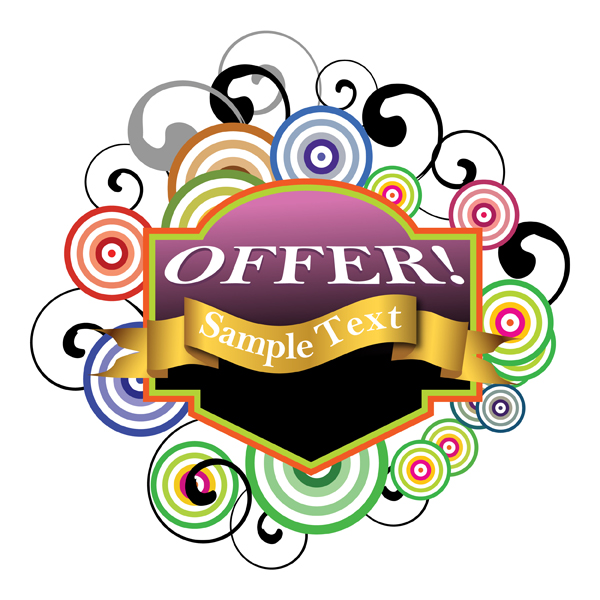 free vector Offer Text Banner