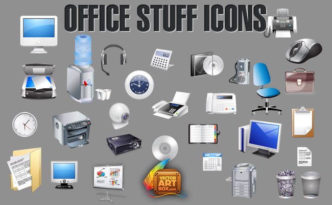free vector Office Accessories Icons