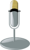free vector Old Microphone Cleanup Style clip art