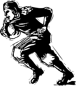 free vector Old Time Football Player clip art