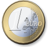 free vector One Euro Coin clip art