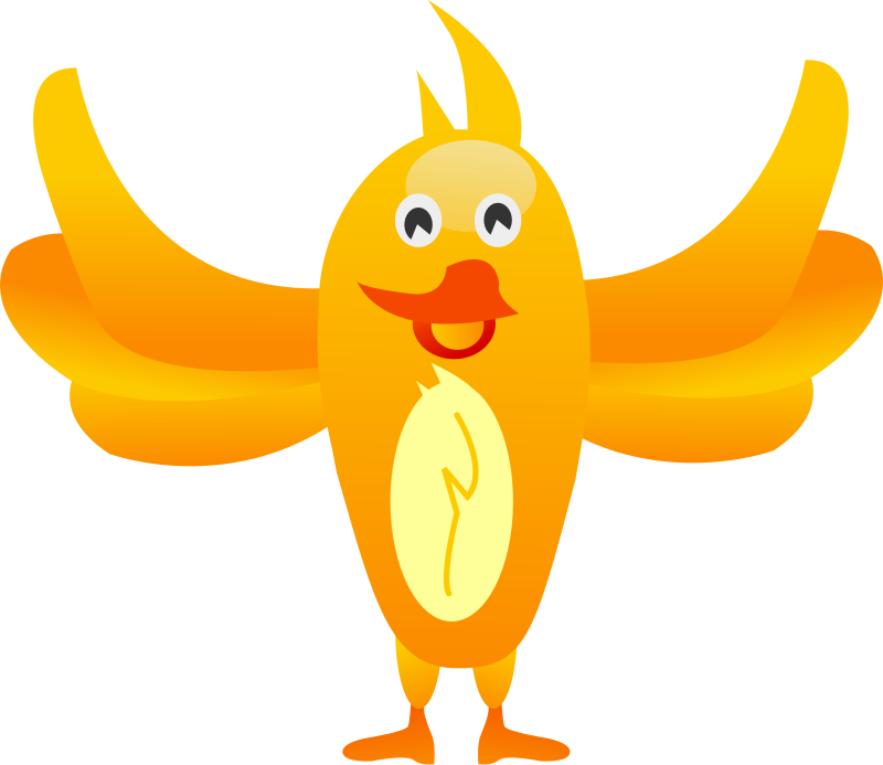 free vector Orange Bird