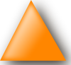 free vector Orange Triangle clip art