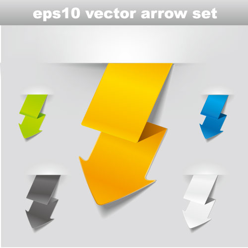 free vector Origami arrow 02 vector