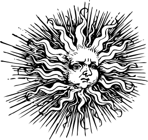 free vector Ornate Sun clip art