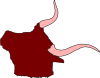 free vector Ox Head With Horns clip art