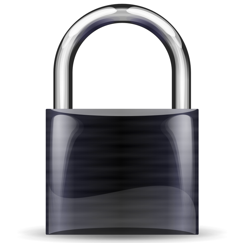 free vector Padlock black