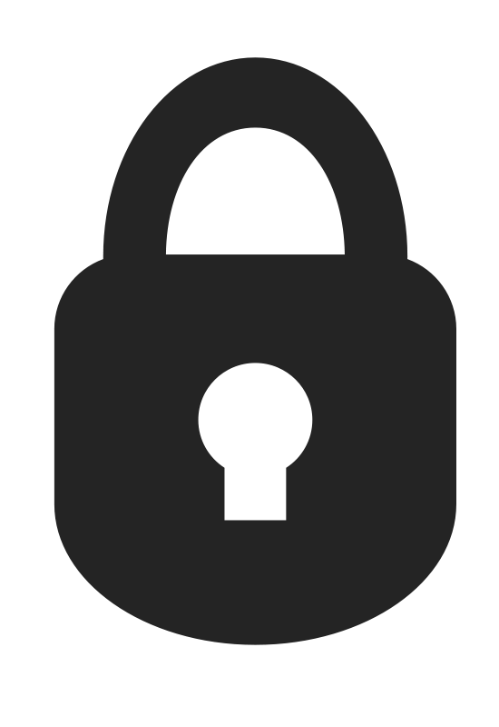 free vector Padlock Icon (Rounded)