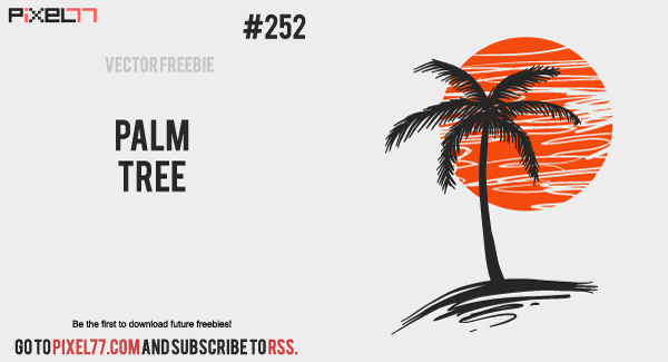 free vector Palm Tree Vector - Free Vector of the Day #252