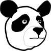free vector Panda Head clip art