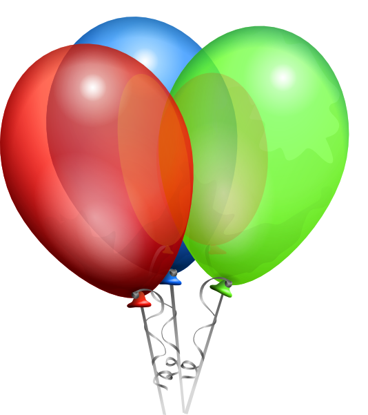free vector Party Helium Balloons clip art