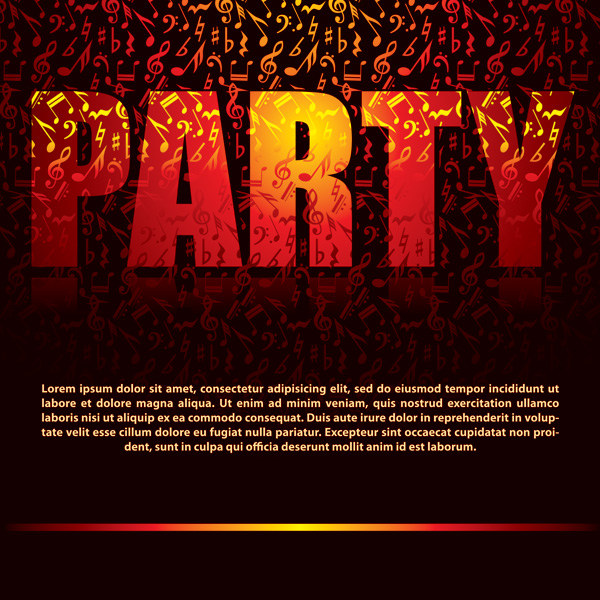 free vector Party theme vector