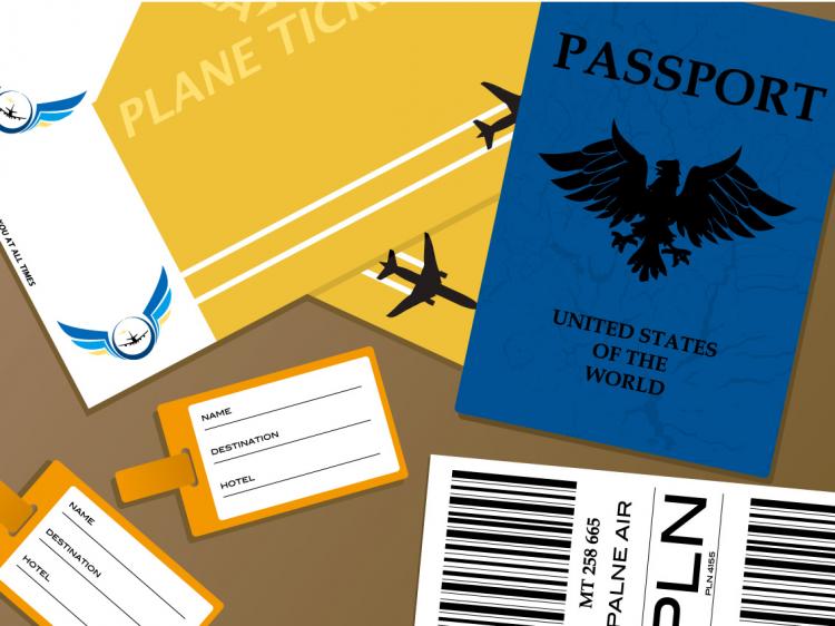 free vector Passport documents vector