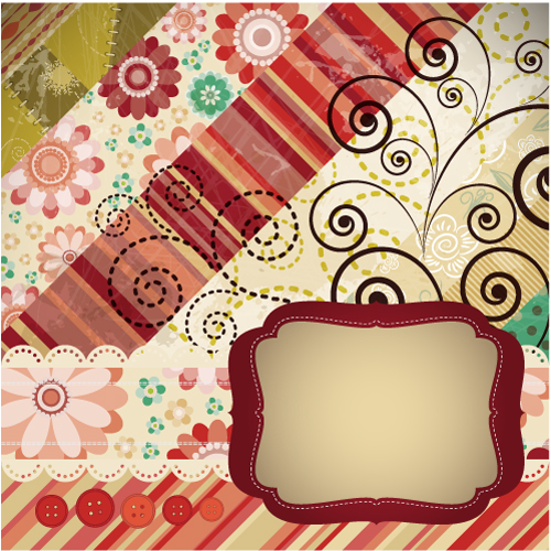 free vector Patchwork pattern background 03 vector