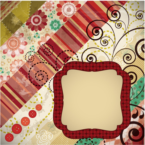 free vector Patchwork pattern background 04 vector