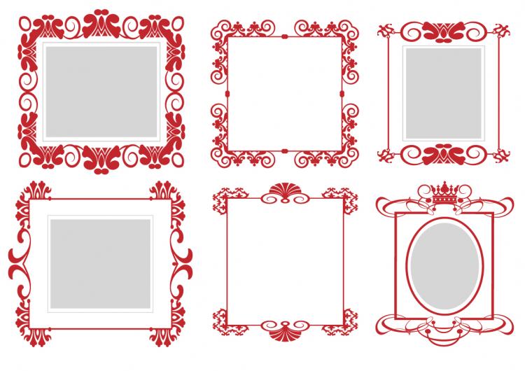 free vector Pattern frame 01 vector