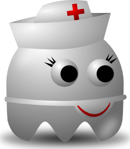 free vector Pcman Game Baddie Nurse clip art
