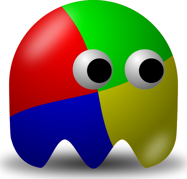 free vector Pcman Game Ghost clip art