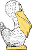 free vector Pelican Side View clip art