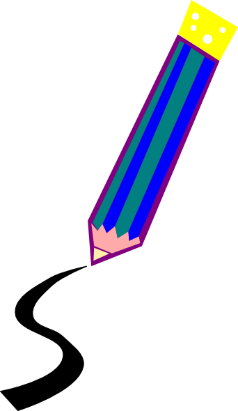 pencil line clip art