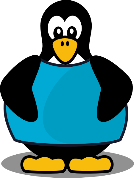 free vector Penguin With A Shirt clip art