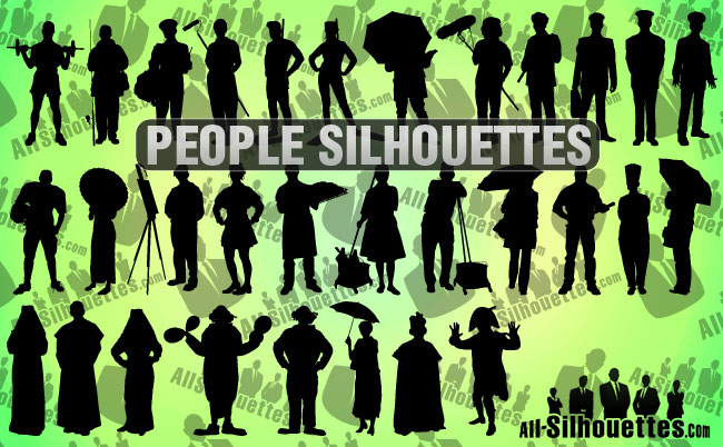 free vector People Silhouettes