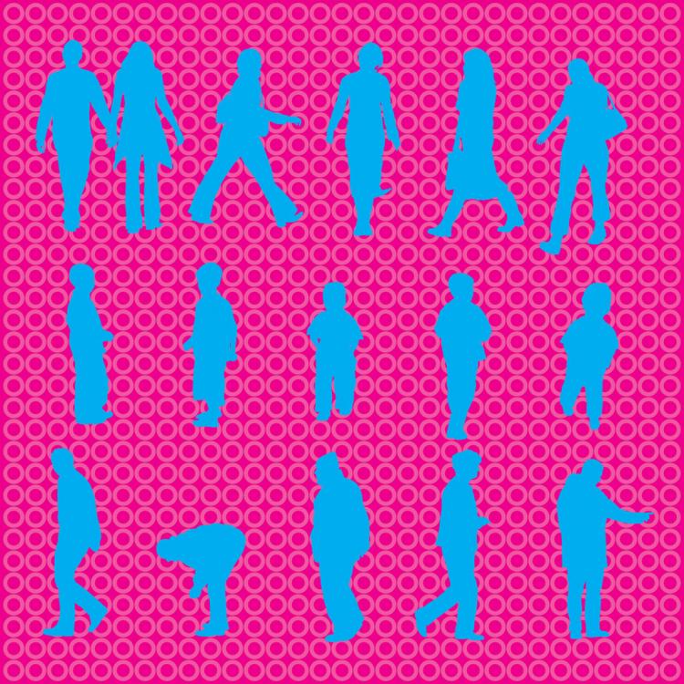 free vector People Silhouettes