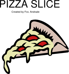 free vector Pepperoni Pizza Slice clip art