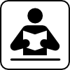 free vector Person Reading Book clip art