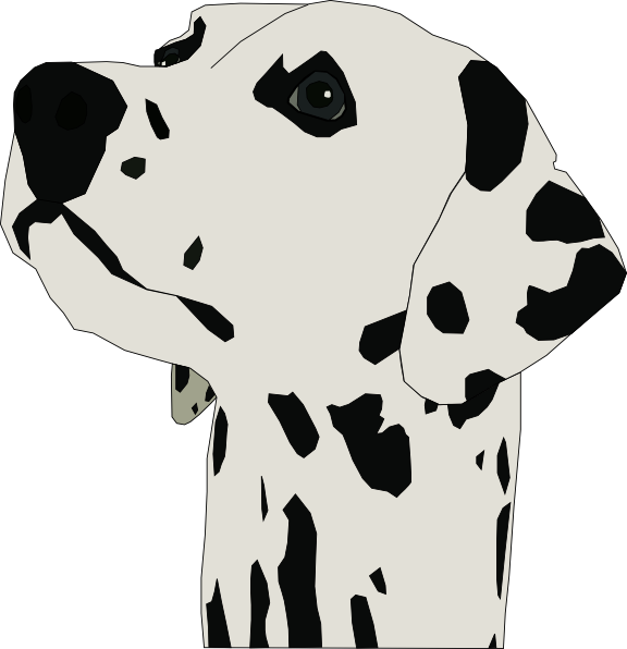 free vector Pes Dalmatin clip art