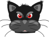 free vector Peterm Angry Black Panther clip art