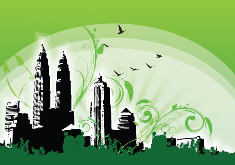 free vector Petronas Twin Towers Illustration